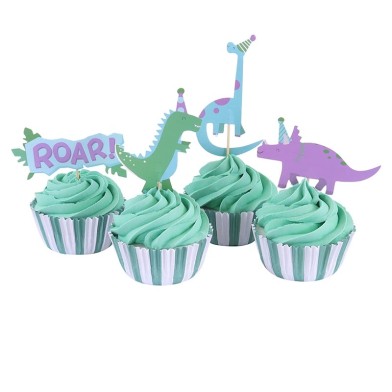 Πάρτυ Δεινοσαύρων Cupcake Σετ με 24 θήκες και Toppers της PME