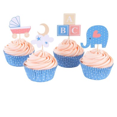 New Baby Cupcake and Toppers Set by PME 24pcs