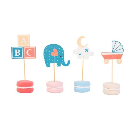 New Baby Cupcake and Toppers Set by PME 24pcs