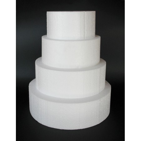 Styrofoam for Dummy cakes - Round Ø20xY10cm