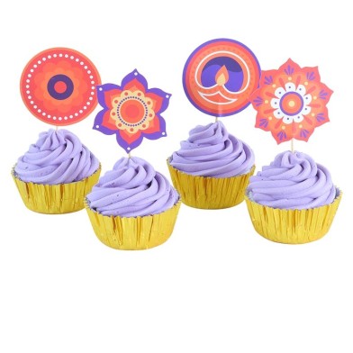 Happy Diwali Cupcake Σετ με 24 θήκες και Toppers της PME