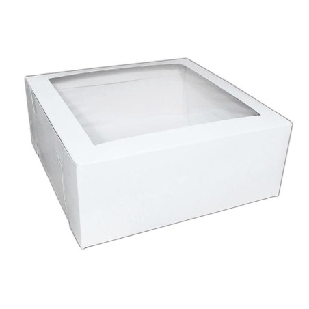 Cake Box with top window 10 x H4in Self Assemble