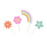 Over the Rainbow Cupcake and Toppers Set by PME 24pcs