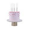 Silver Glitter Tall Candles 16pcs H18cm. by PME