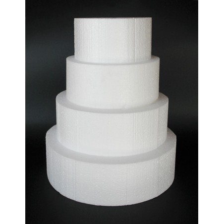 Styrofoam for Dummy cakes - Round Ø25xY10cm