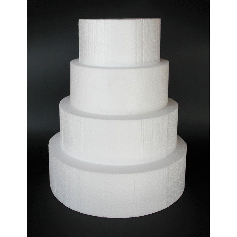 Styrofoam for Dummy cakes Round Ø28xY10cm