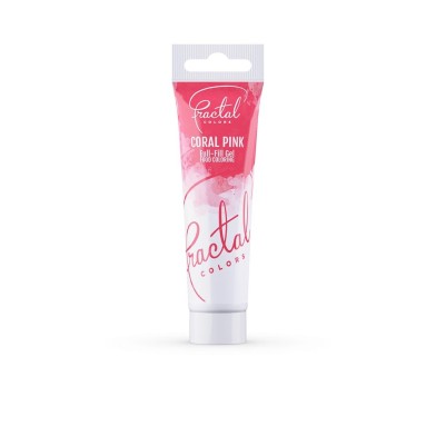 Coral Pink Full-Fill Gel Food Coloring by Fractal 30g