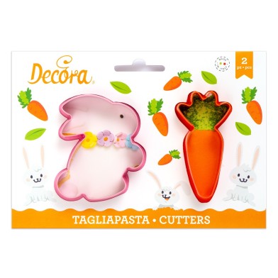 Bunny & Carrot Easter Cutters Set of 2 by Decora