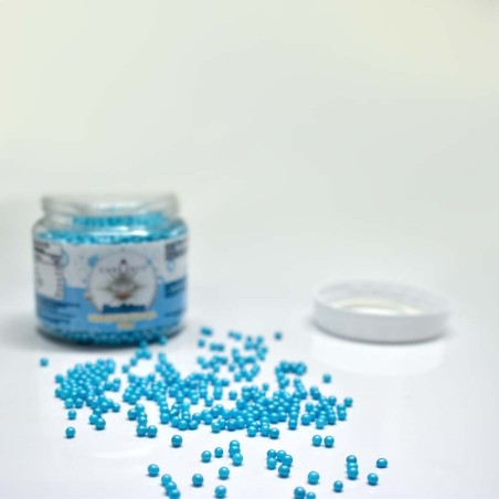 Light Blue Glimmer Pearls 4mm 200g