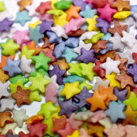 Sprinklicious Colorful Stars Mix 9mm 80g E171 Free