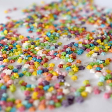 Sprinklicious Mini Colorful Stars Mix 3mm 50g E171 Free