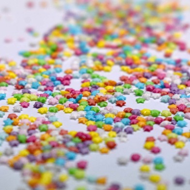 Sprinklicious Mini Colorful Stars Mix 3mm 1kg. E171 Free