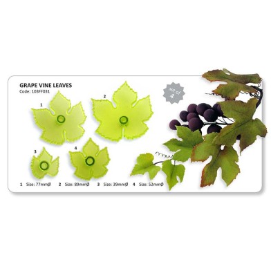 Grape Vine Leaves - Set of 4