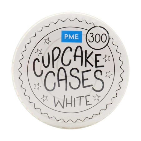 Λευκές θήκες για Cupcakes της PME 300τεμ.