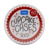 Κόκκινες θήκες για Cupcakes της PME 60τεμ.
