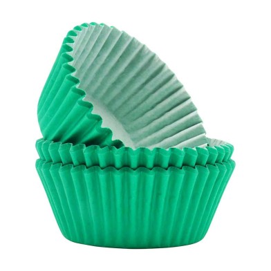 Πράσινες θήκες για Cupcakes της PME 60τεμ.