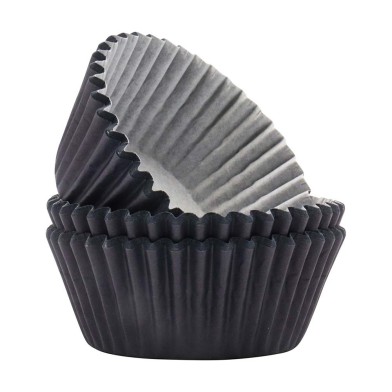 Black Cupcake Cases by PME pk/60