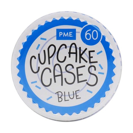 Μπλε θήκες για Cupcakes της PME 60τεμ.
