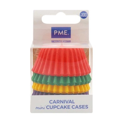 Carnival Multicolor Paper Baking Cases by PME pk/100