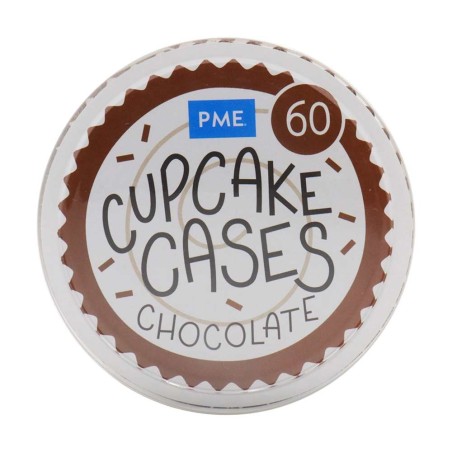 Chocolate Cupcake Cases by PME pk/60