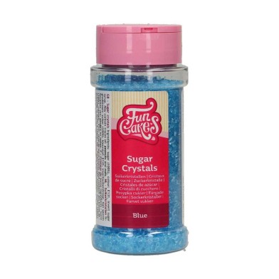 Blue Sugar Crystals 80g by Funcakes