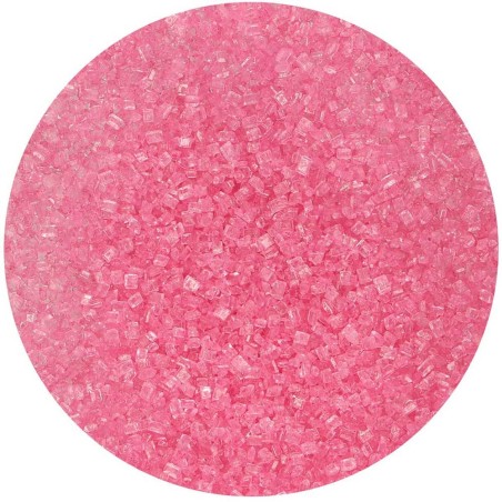 Pink Sugar Crystals 80g by Funcakes