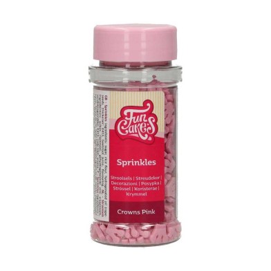 Pink Crown Sprinkles 45g by Funcakes