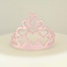 Pink Tiara with hearts by Cake Deco