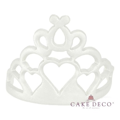 White Tiara with hearts by...