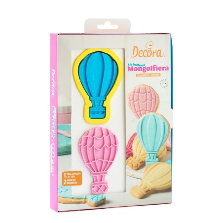 Vintage Hot Air Balloon cutter and marker set by Decora