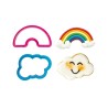 Rainbow and cloud cookie cutter