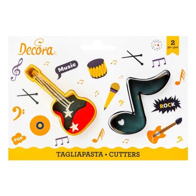 Note and guitar cutter set by Decora