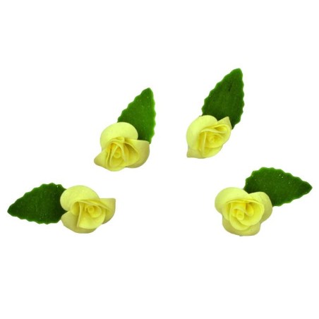 Yellow Roses Set of 15 - 3cm