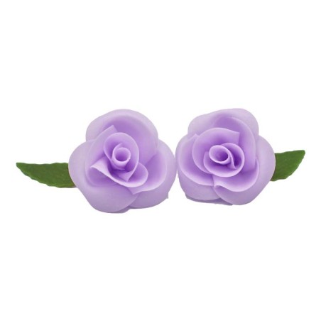 Lilac Roses Set of 5 - 5cm