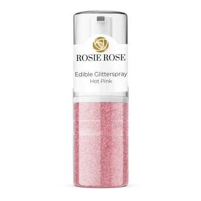 Hot Pink Edible Glitter Spray E171 Free 4g by Rosie Rose
