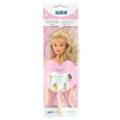 Olivia Πλαστική Κούκλα topper για Τούρτες Φούστα