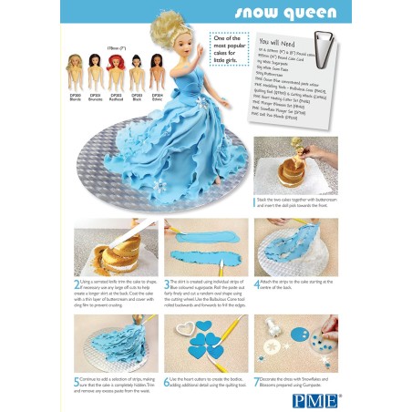 Olivia Πλαστική Κούκλα topper για Τούρτες Φούστα