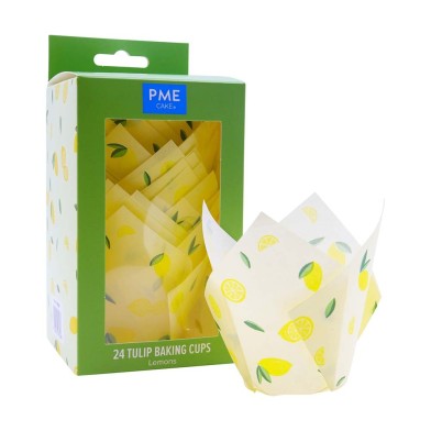 Lemons PME Tulip Muffin Cases Pk/24