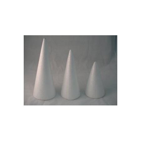 Styrofoam for Dummy cakes - Cone Ø19xH32cm