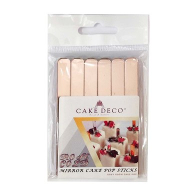 Rose Gold Mirror Mini Ice Cream & Cake Pop Sticks 12pcs.