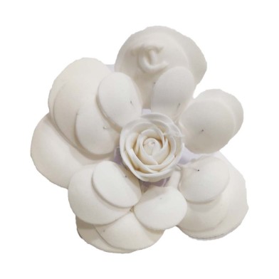 Chanel Flower Edible Decoration 10cm.