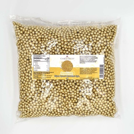 Metallic Gold Pearls 5mm 1kg Pearlicious