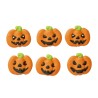 Set of 6 Halloween Pumpkin Edible Decorations by Decora Dim. 4,5cm