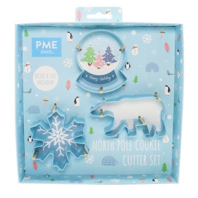 North Pole Cookie Cutter Set of 3 by PME