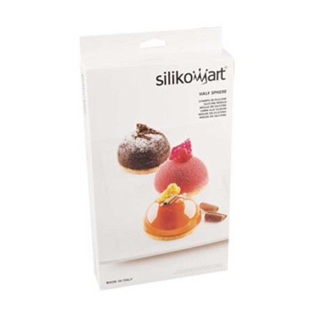 Half Spheres Silicone Mould Dim.Ø70 H35mm by Silikomart