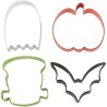Wilton Bat/Pumpkin/Ghost/Zombie Cookie Cutter set of 4