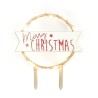 Merry Christmas Led Cake Topper by Scrapcooking 