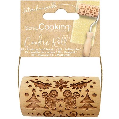Gingerman Embossing Rolling Pin by Scrapcooking