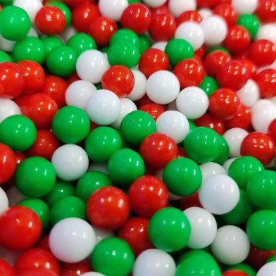 Christmas Pearls Mix 7mm Pearlicious 1kg E171 Free