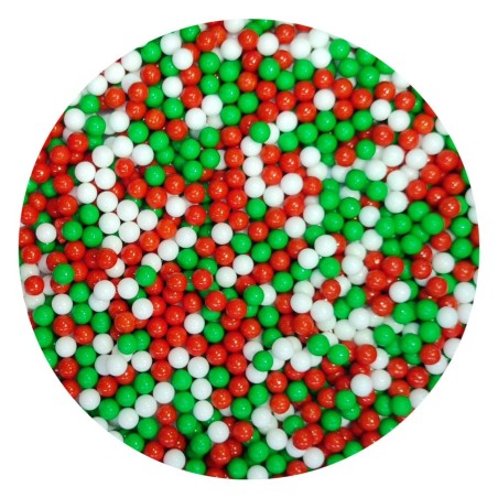 Christmas Pearls Mix 7mm Pearlicious 1kg E171 Free